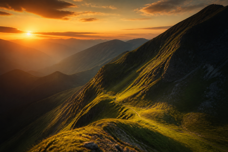 Ridge at last light