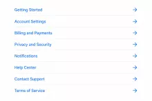 Links component
